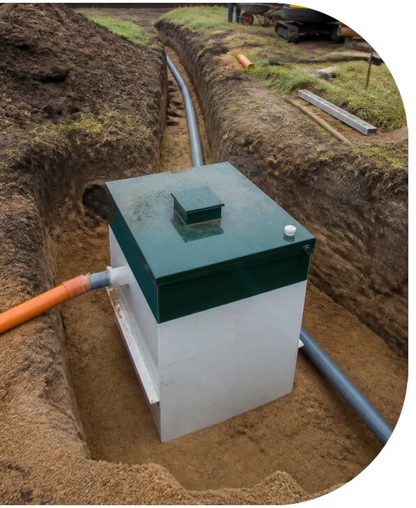 Монтаж септика Астра для частного дома в Карталах под ключ